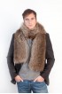 Raccoon fur scarf-stole